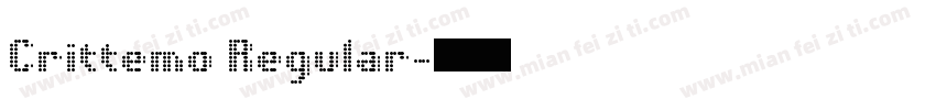 Crittemo Regular字体转换